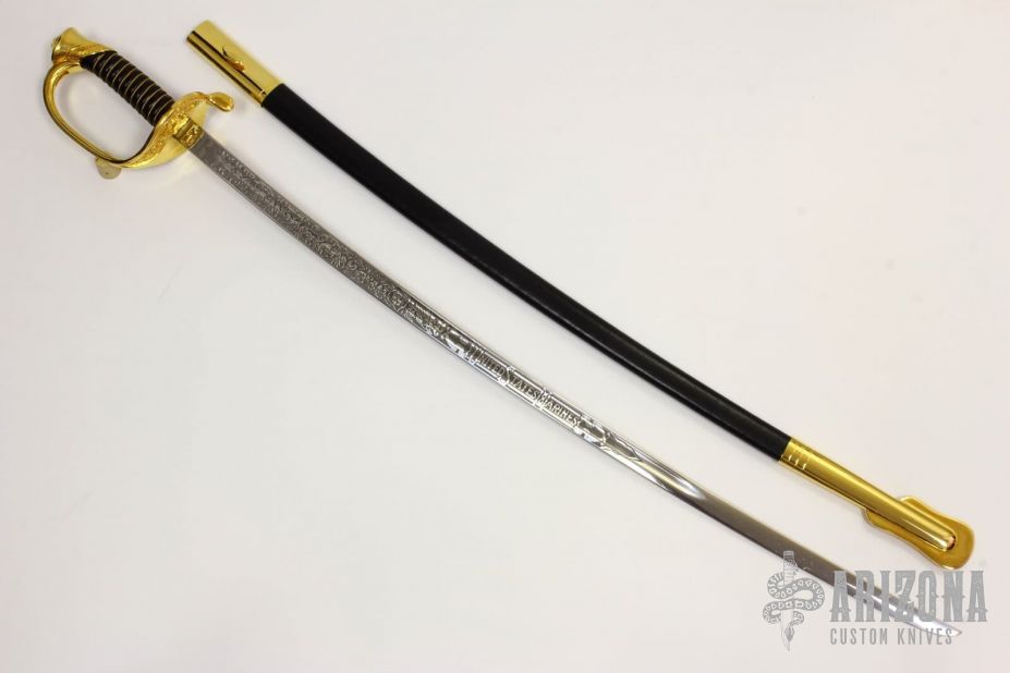 thumbnail image 2 of United States Army 1840 NCO Noncommissioned Officer Sword – Sergeant/Corporal (Brass & Steel) 2 of 6