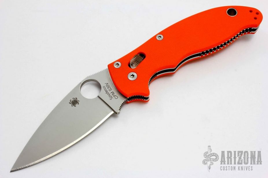 Orange Manix 2 - Cutlery Shoppe Exclusive - Arizona Custom Knives