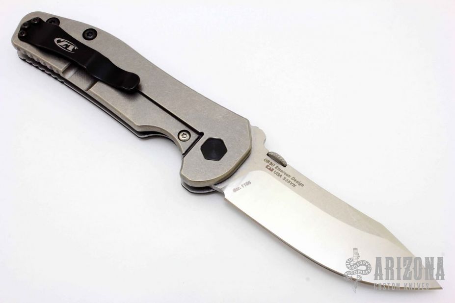 0630 Emerson Clip Point ZT Folder - Wave Removed