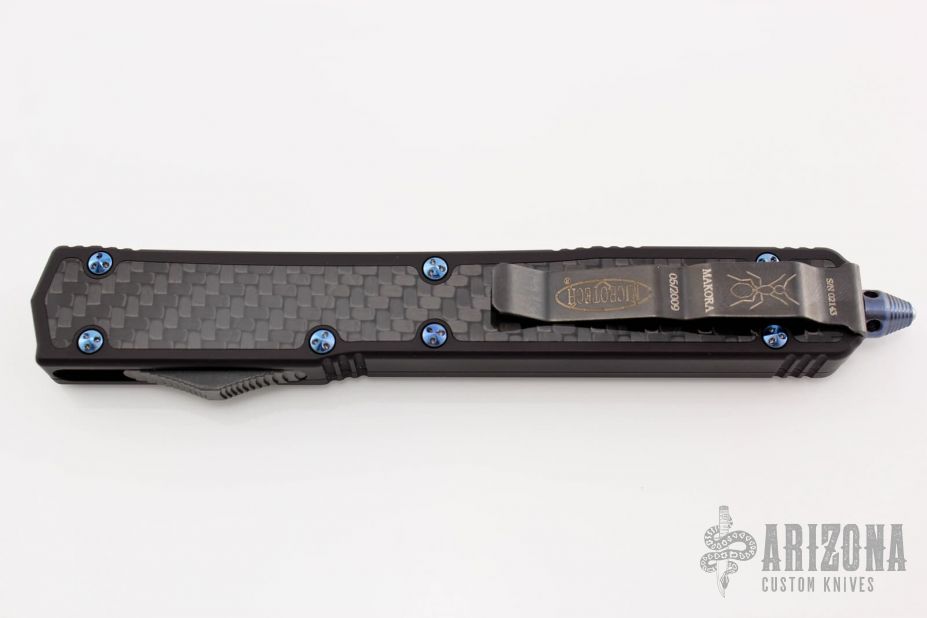 106-3Ti Makora II Black Full Serrated - Titanium Hardware