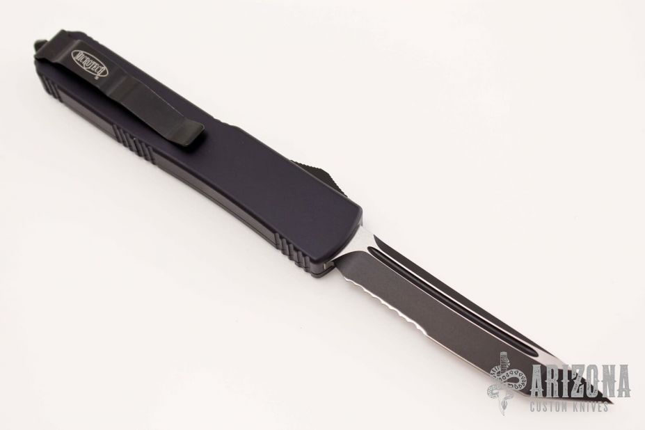 123-UMS Ultratech T/E - Black Serrated Tactical