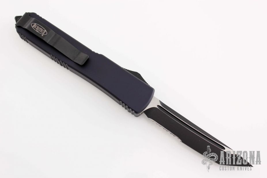 123-UMS Ultratech T/E - Black Serrated Tactical