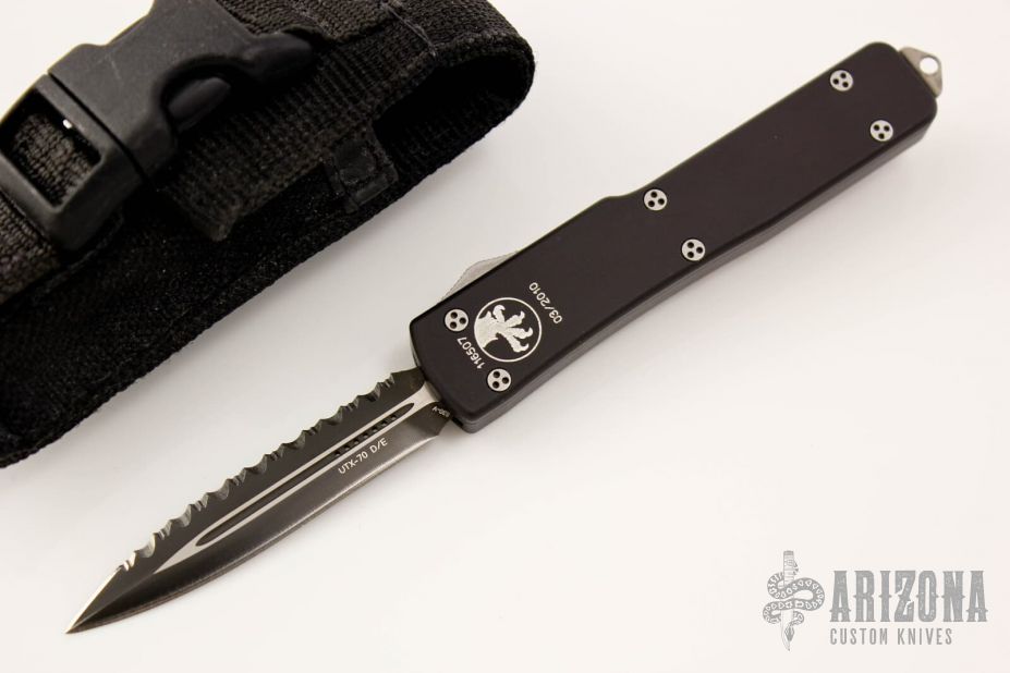 147-3 UTX-70 - D/E Black Full Serrated