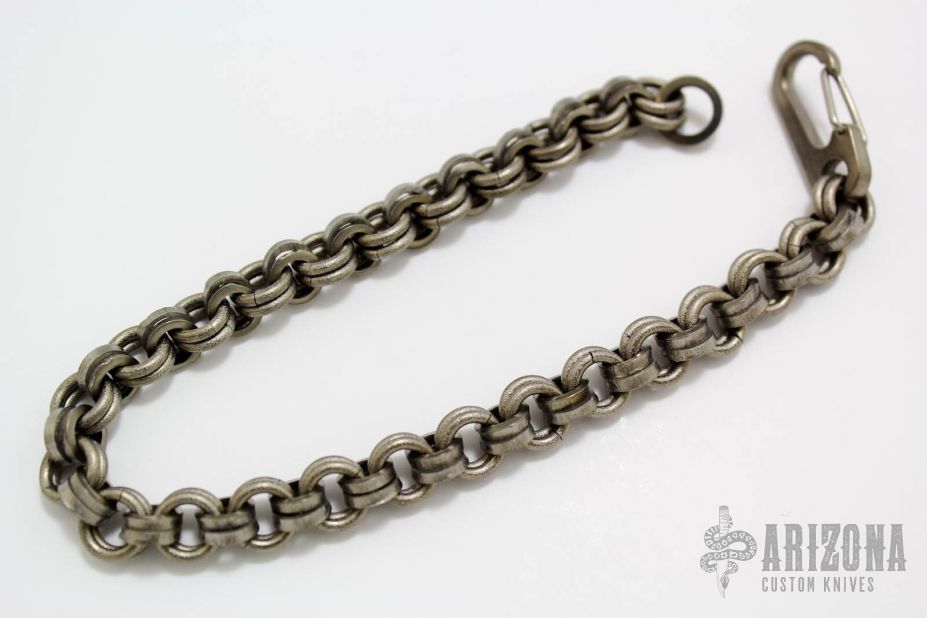 14 Gauge 50/50 Punched and Butted Titanium Bracelet