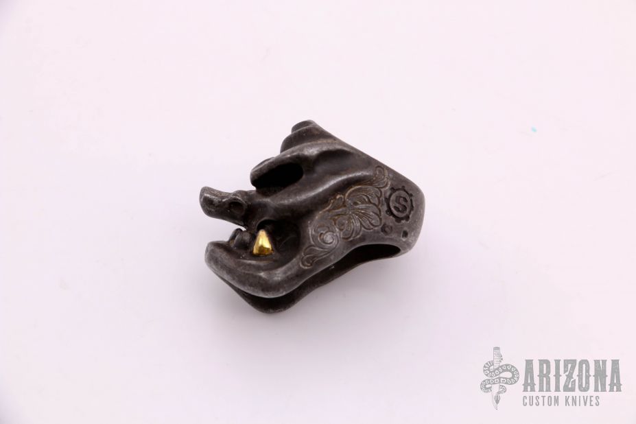 Takeuchi Engraved Iron Tengu Puncher Ring - Size 10.5 | Arizona