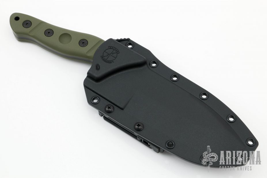 Mamu - Black and Green - Arizona Custom Knives