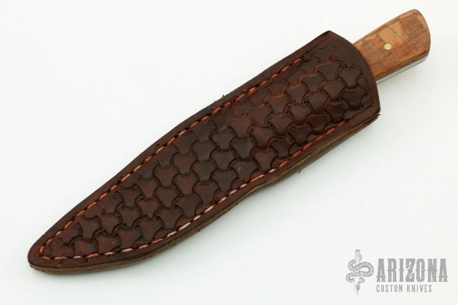 Custom Handmade Leopard Wood Knife 