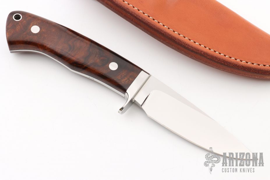 Model 2 Drop Point Hunter - Ironwood - Arizona Custom Knives