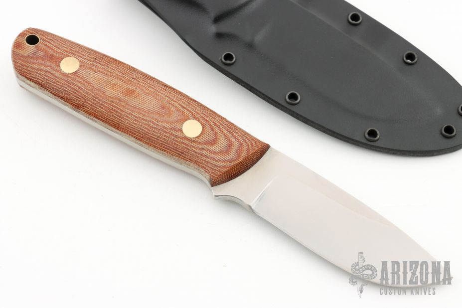 KS-1 Master Skinner - Natural Canavs Micarta - Arizona Custom Knives