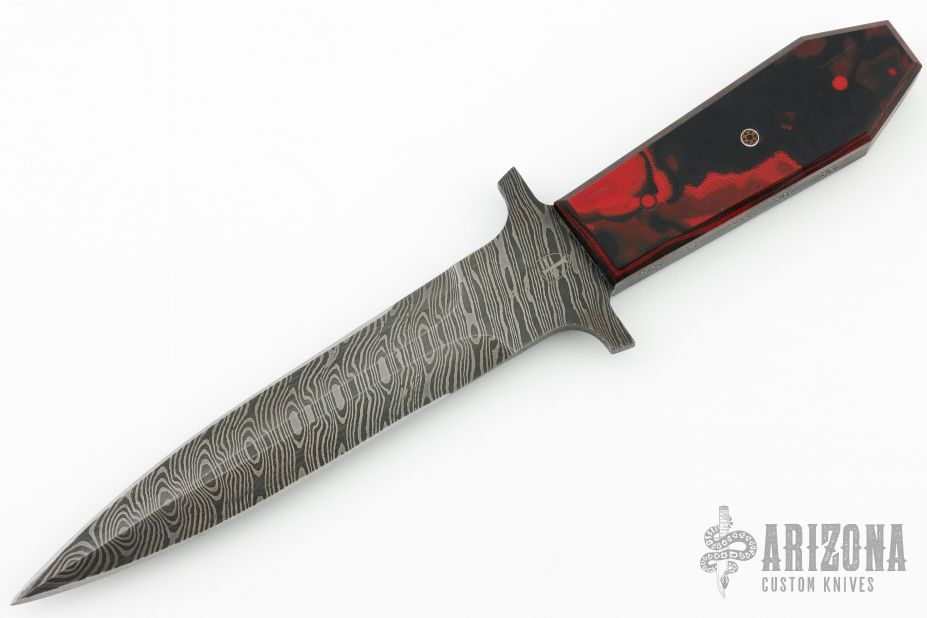 5 Inch Dagger, Black  Arizona Custom Knives