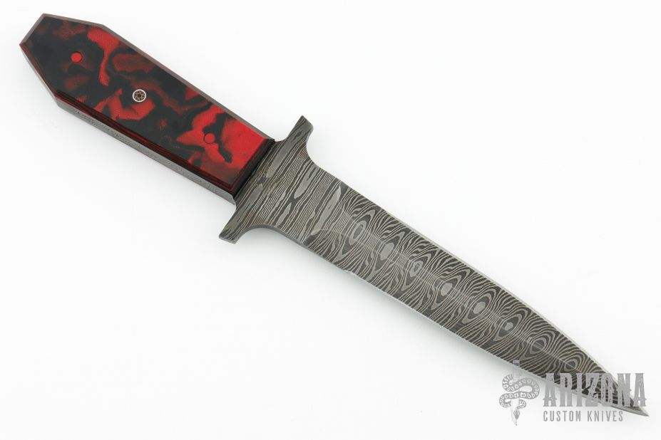 5 Inch Dagger, Black  Arizona Custom Knives