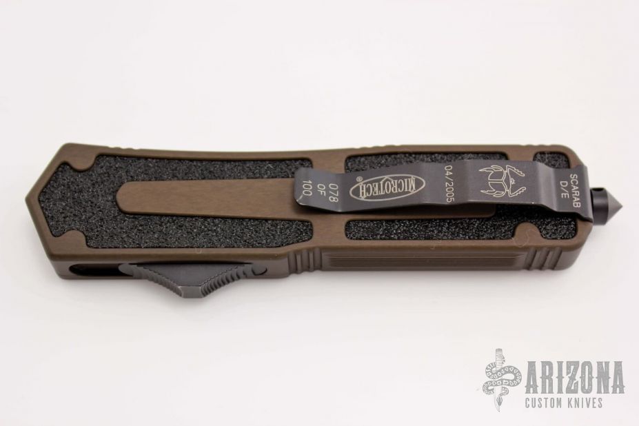 175-2T Scarab D/E - Black Tactical Serrated - #078of100