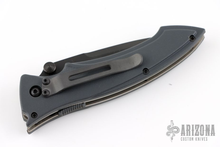 Stf-685 Small Tactical Fighter Black Serrated Auto - Arizona Custom Knives