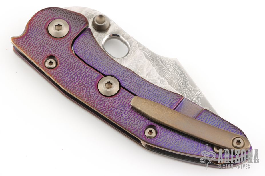 新羅土器？ Stitch - San Mai Damascus and Orange Peel Titanium - Arizona