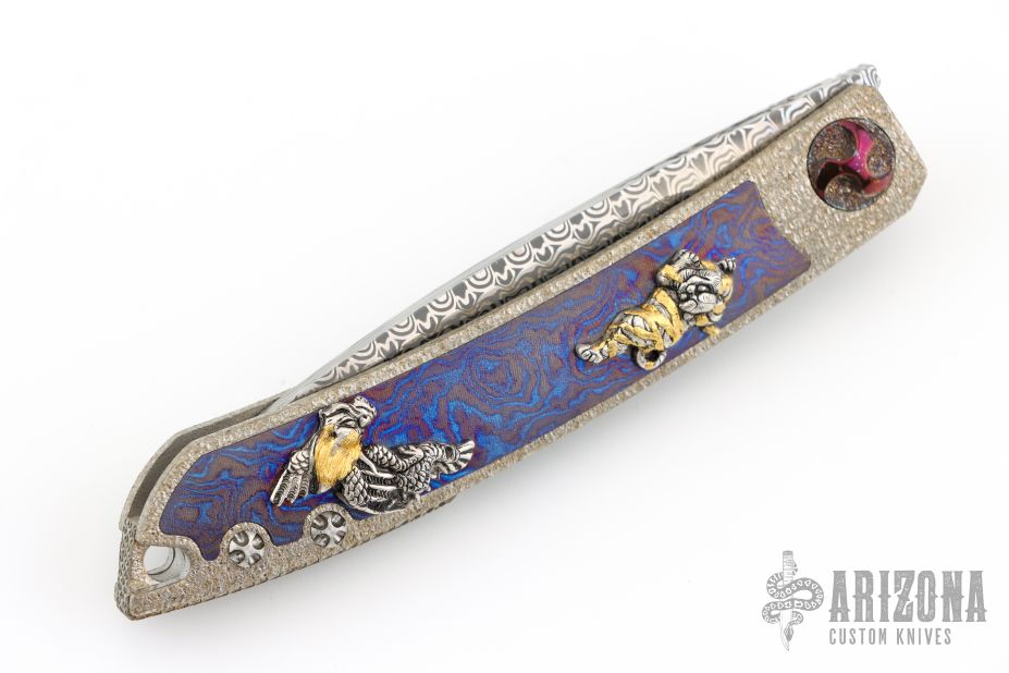 初虎様　オーダー品　2本 Hayabusa 2 - Tiger & Dragon - Arizona Custom Knives