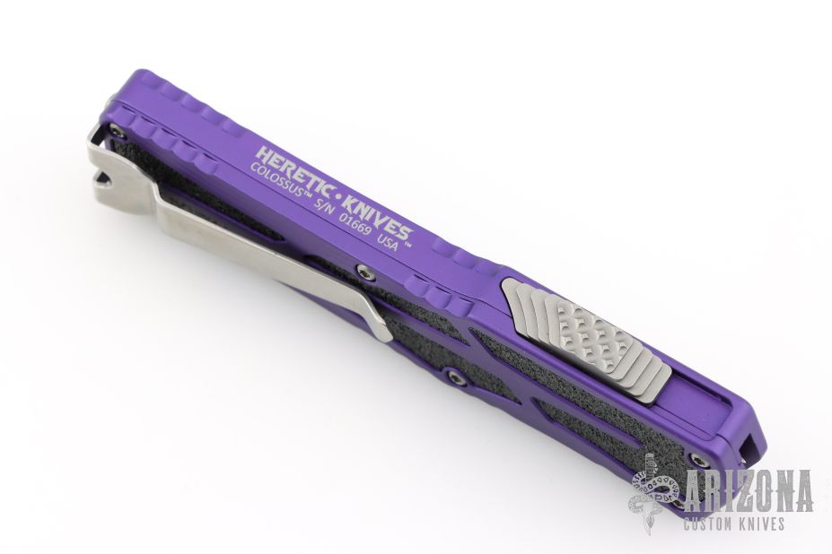 H039-2A-PU Colossus Single Edge Stonewash Purple - Arizona Custom