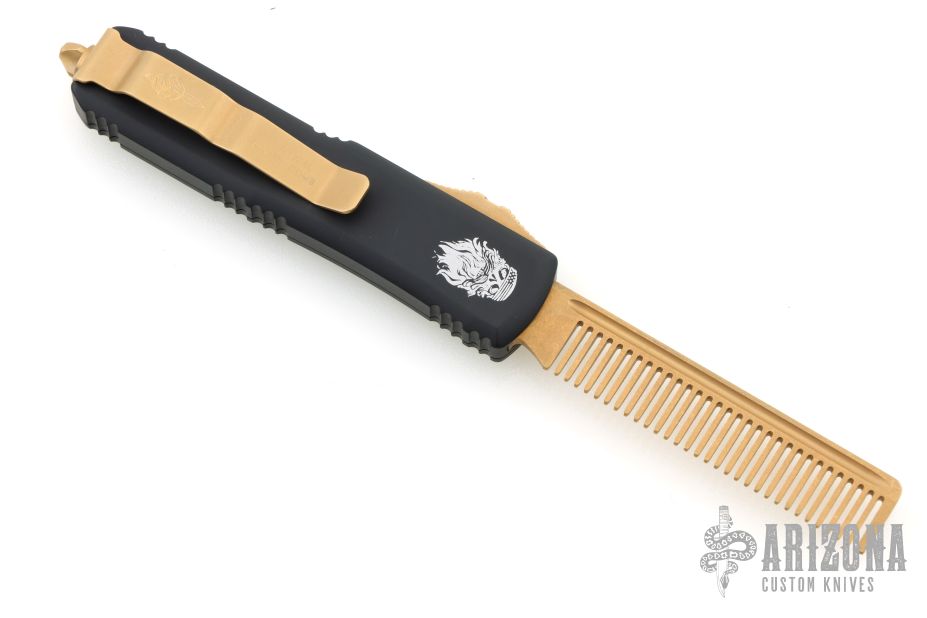 UTX-85 Tactical Beard Comb #1231 Gold - Arizona Custom Knives