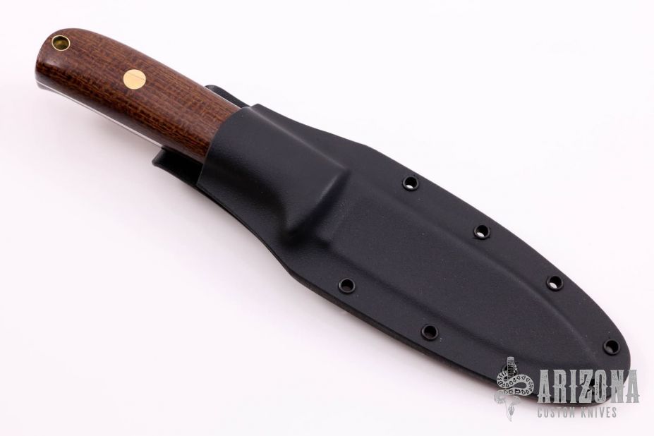 K-45 Dozier Kephart - Brown Burlap Micarta - Arizona Custom Knives