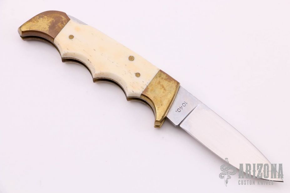 Herringbone Wood Sawback Hunting Knife