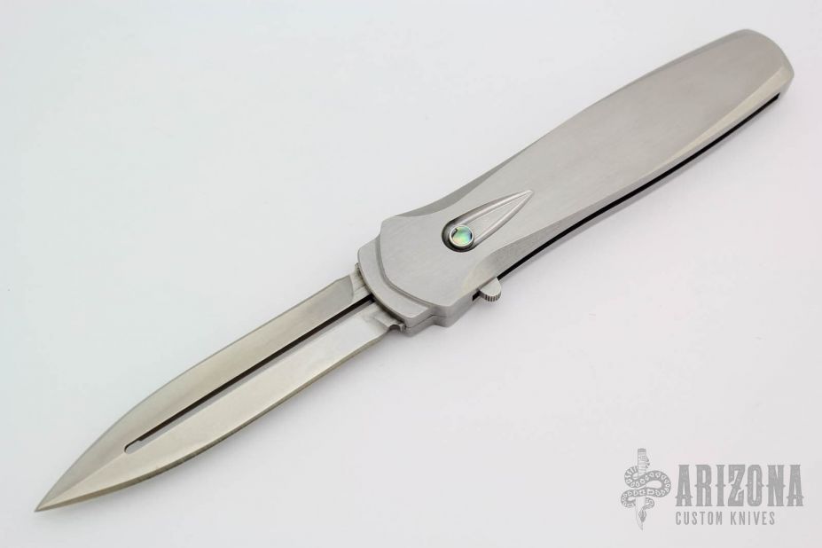 3211 Dark Angel Steel Custom - 416 SS Handle / Stonewash Blade (Pre-Production)