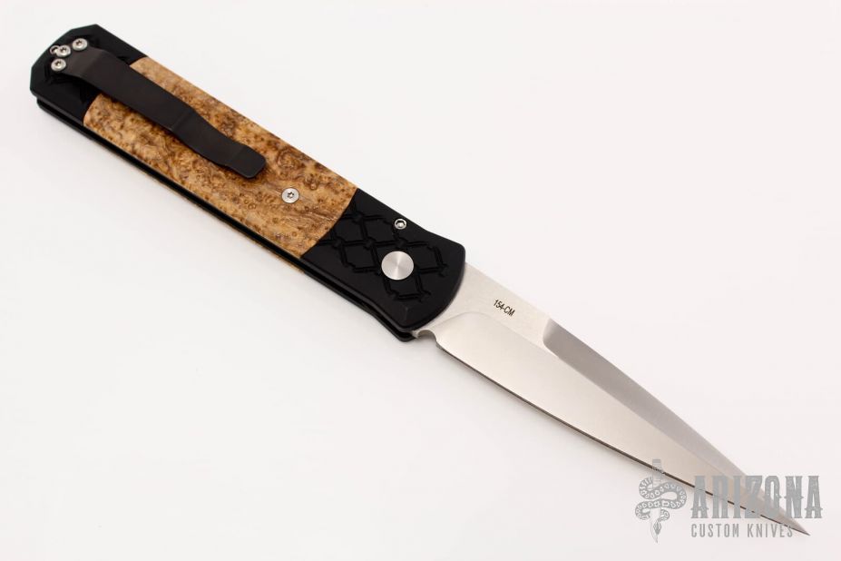 941 Godfather - Engraved Handle w/ Black Ash Burl