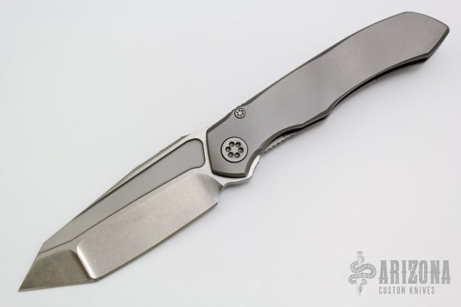 ANAX Tanto Tri-tone Stonewash Titanium