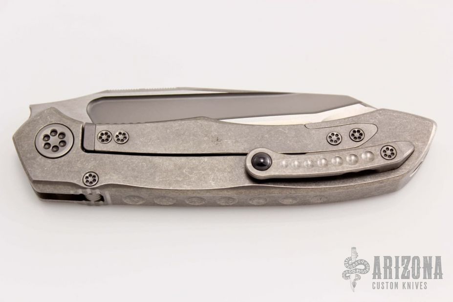 ANAX Tanto Tri-tone Stonewash Titanium
