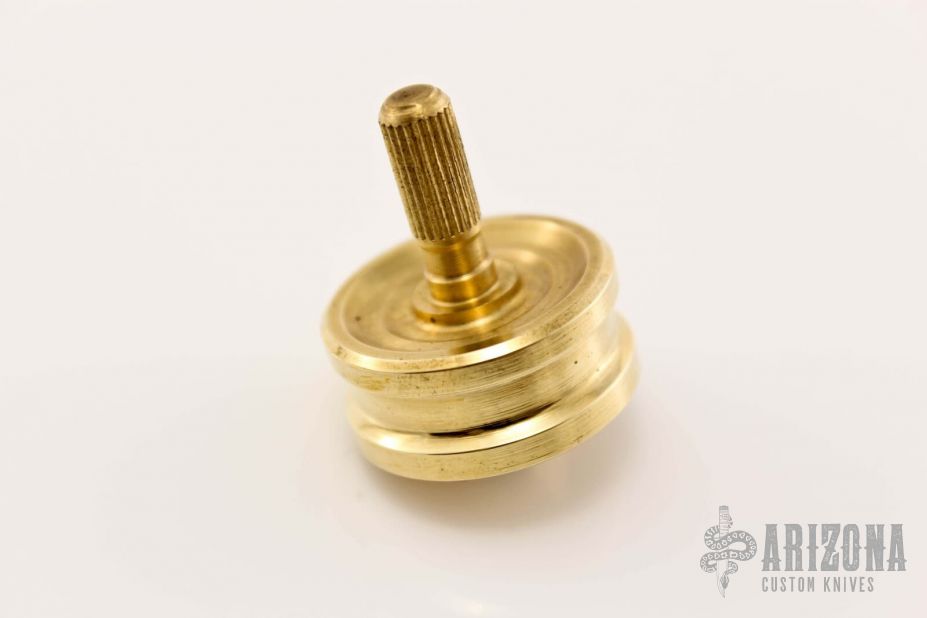 Brass Spinning Top with Carbide Ball