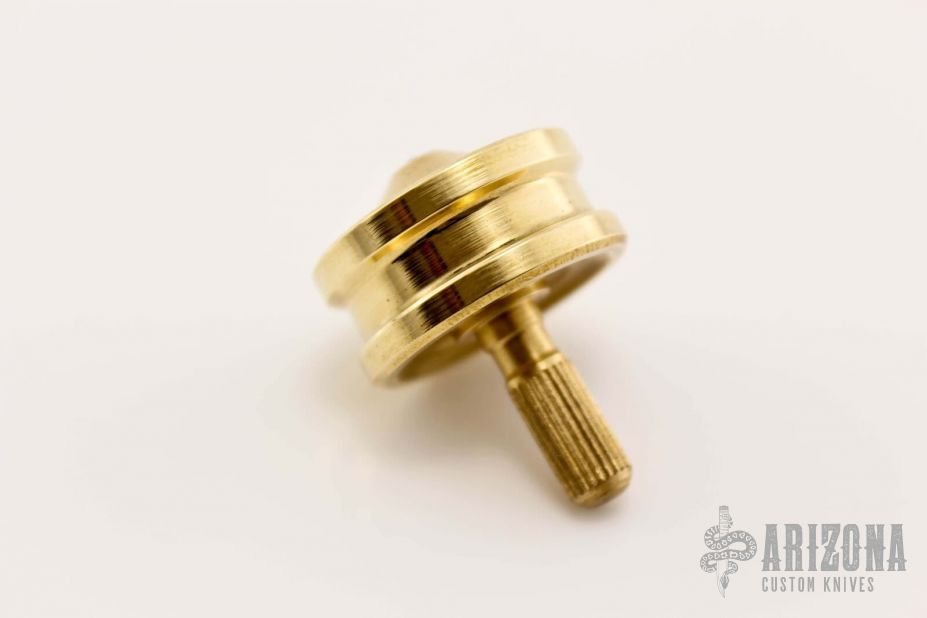 Brass Spinning Top with Carbide Ball