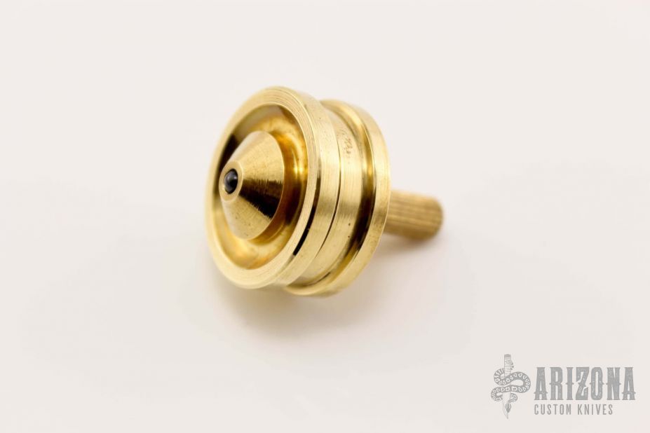 Brass Spinning Top with Carbide Ball
