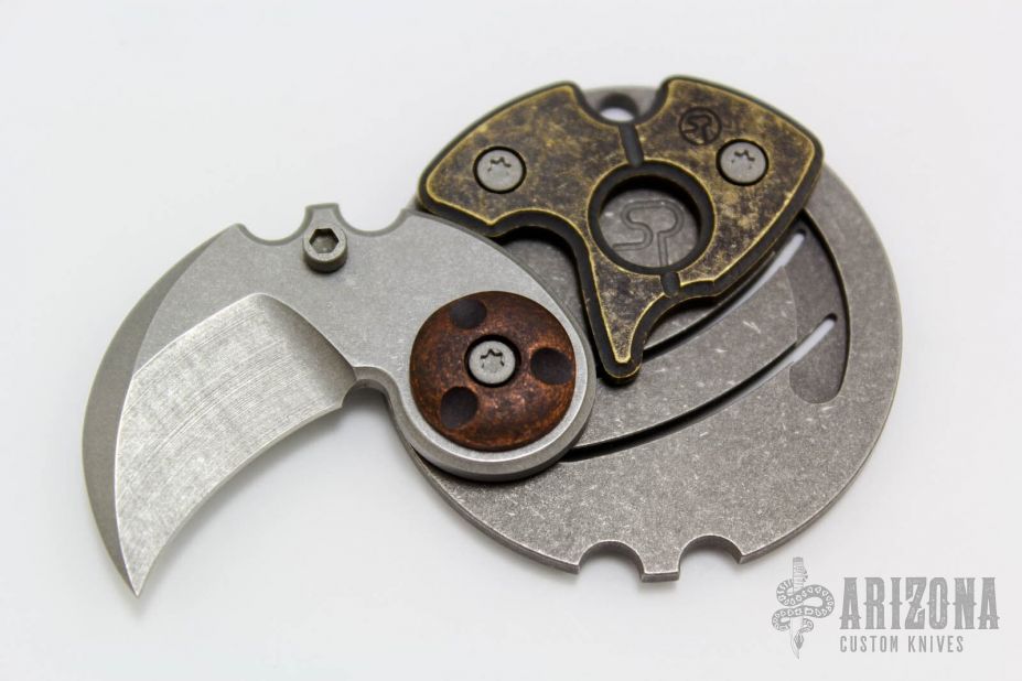 Coin Claw - Antiqued Brass and Copper