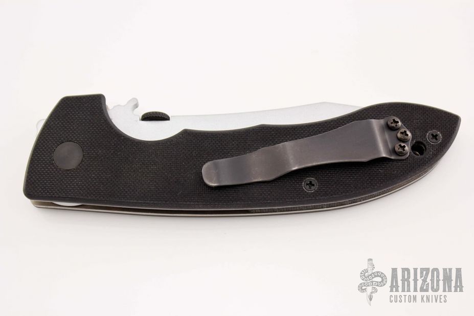 CQC-8 - Silver Serrated - No Swedge