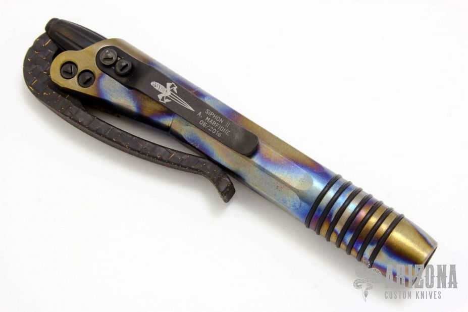 Custom Siphon II - Flamed Titanium and LSCF Lever
