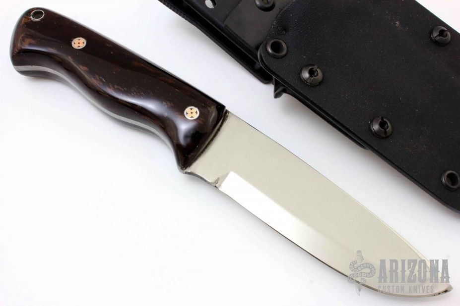 The Sojourner - Drop Point Camp Knife  Hand Forged Knives and Handmade  Specialty Items