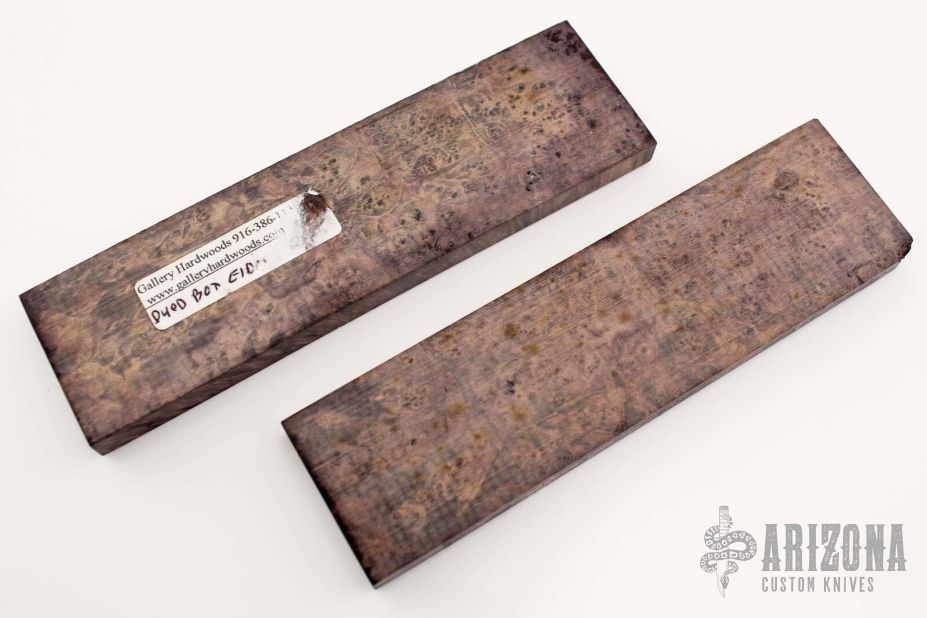 Dyed Box Elder Burl Handle Material