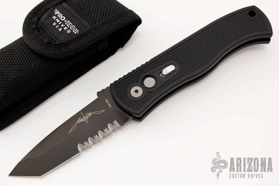 E7T08 Emerson/Pro-Tech CQC7 Tanto Auto - Knurled