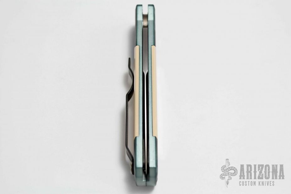 Godson 710 E.J. - Emerald Jazz Handle / Ivory Micarta Inlays / Satin Blade