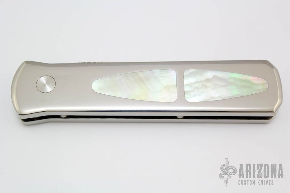 Godson - Titanium/Damascus/Gold Lip Pearl