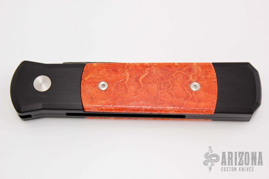 Godson Custom Damascus and Red Coral