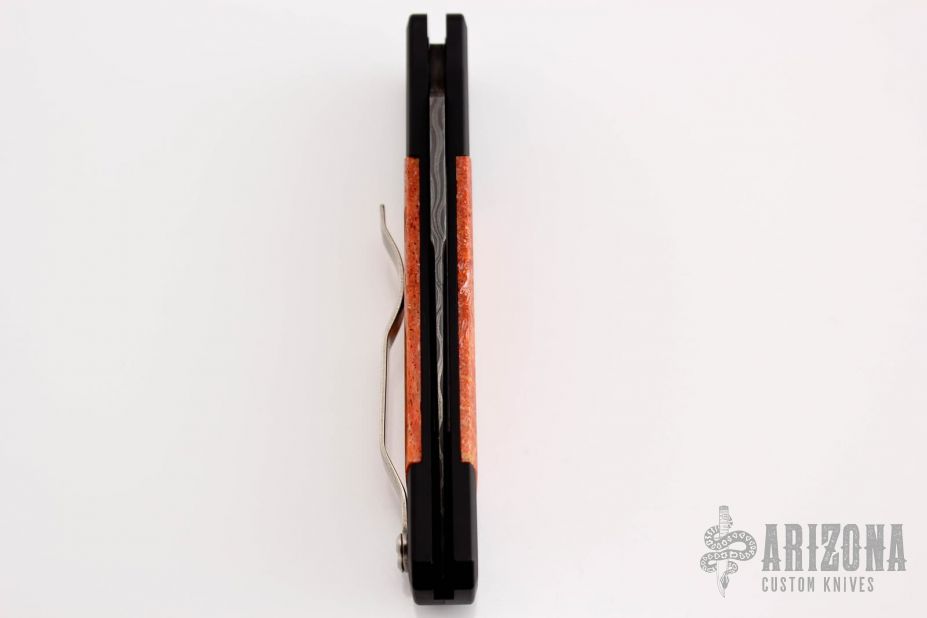 Godson Custom Damascus and Red Coral