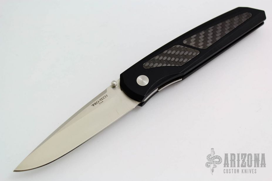 Harkins ATAC D/A 801 - Black Handle w/ Carbon Fiber / Satin Blade
