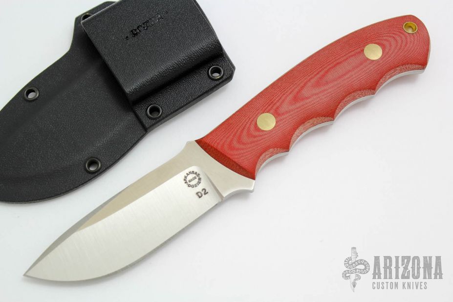 K-19 Professional Skinner - Red Linen Micarta