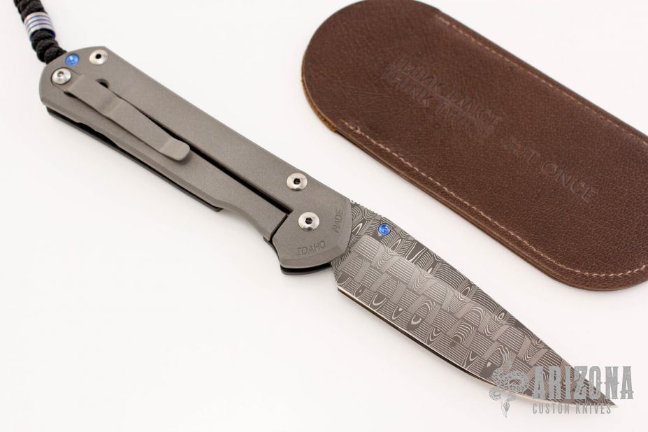 Large Sebenza 21 - Damascus/Carbon Fiber