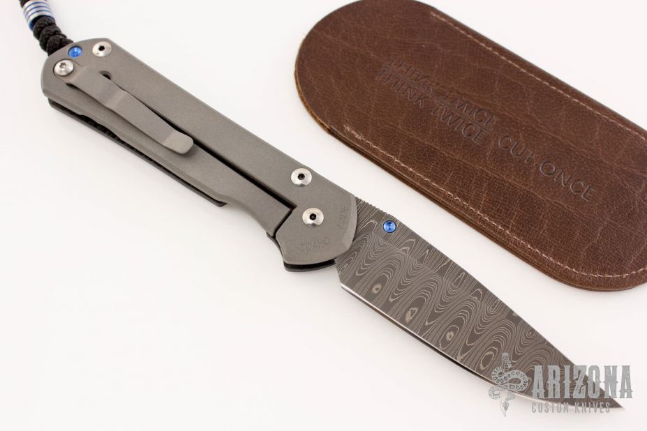 Large Sebenza 21 - Damascus/Carbon Fiber