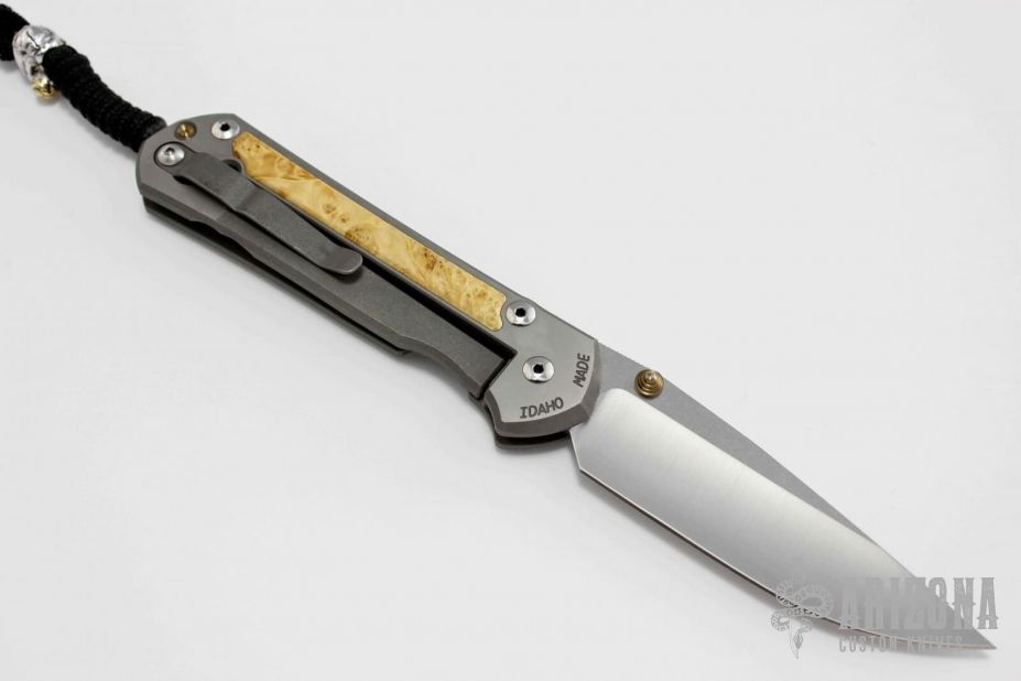 Large Sebenza 21 w/Box Elder Burl
