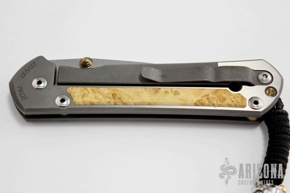Large Sebenza 21 w/Box Elder Burl
