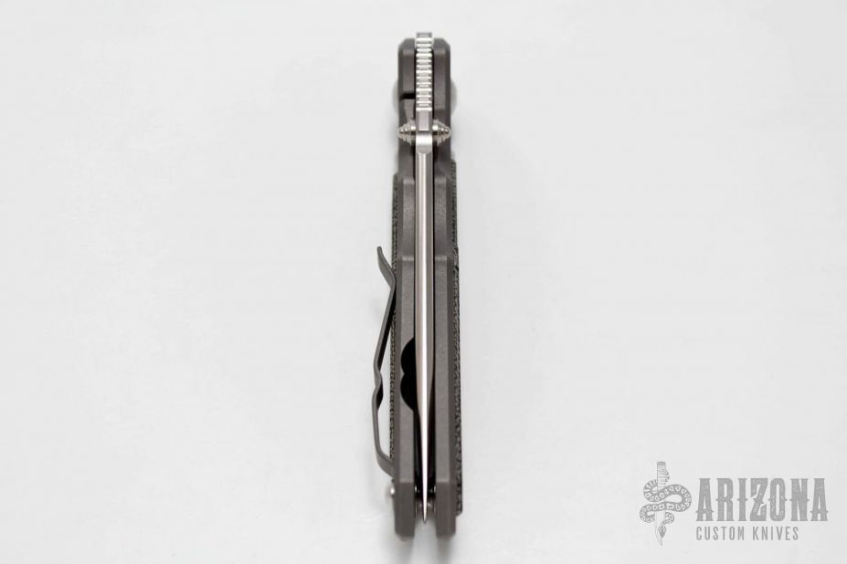 Large Sebenza 25 - Black Canvas Micarta Inlay