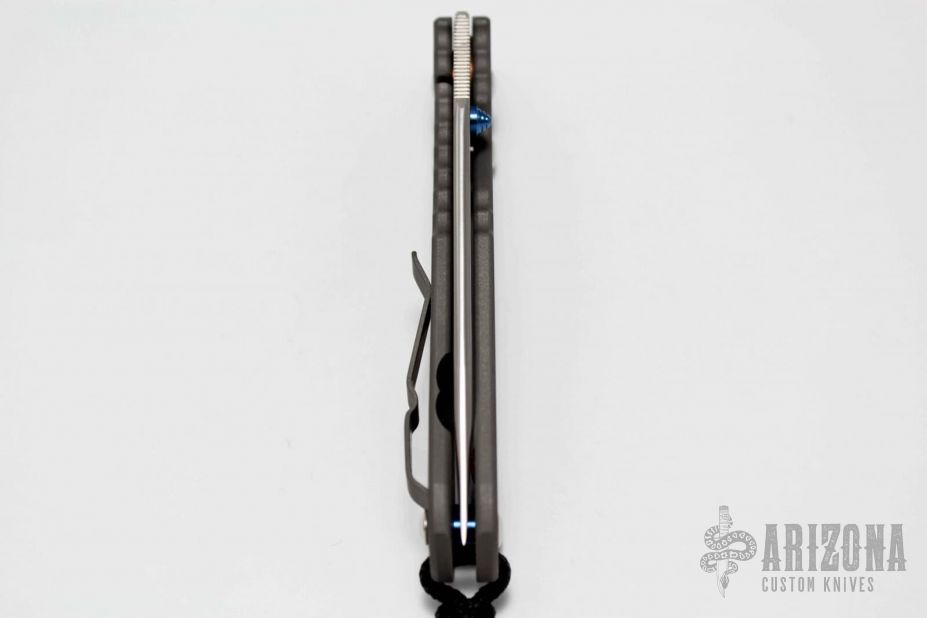 Large Sebenza Regular - Unique Graphic - Simulated Opal Inlay