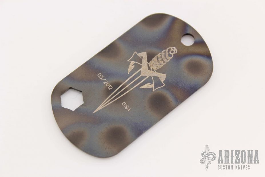 Marfione Custom Knives Dog Tag