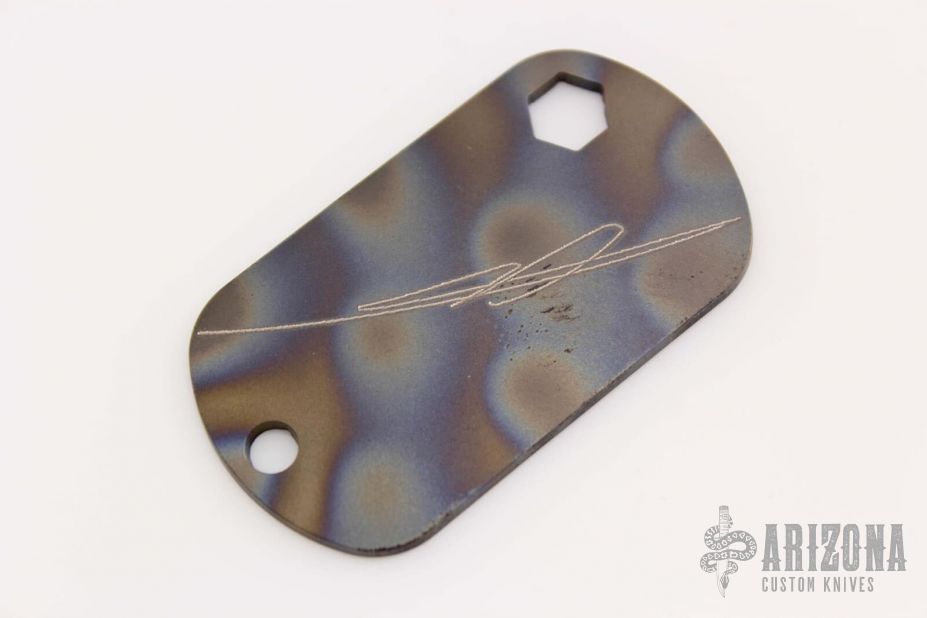Marfione Custom Knives Dog Tag